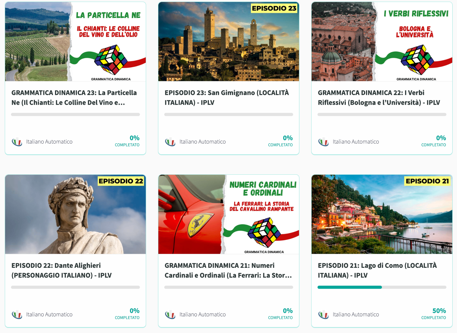 Anteprima della piattaforma Italiano Per La Vita 1