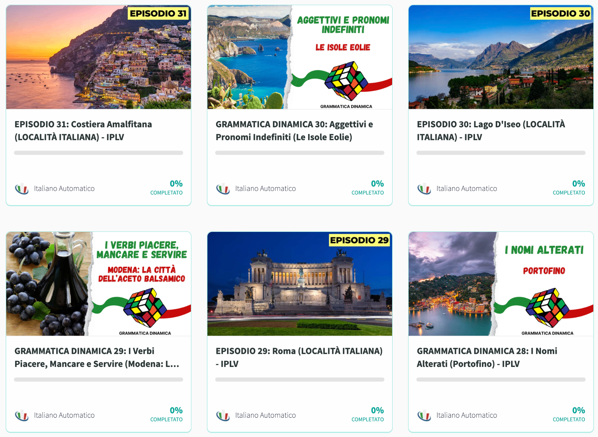 Anteprima della piattaforma Italiano Per La Vita 2