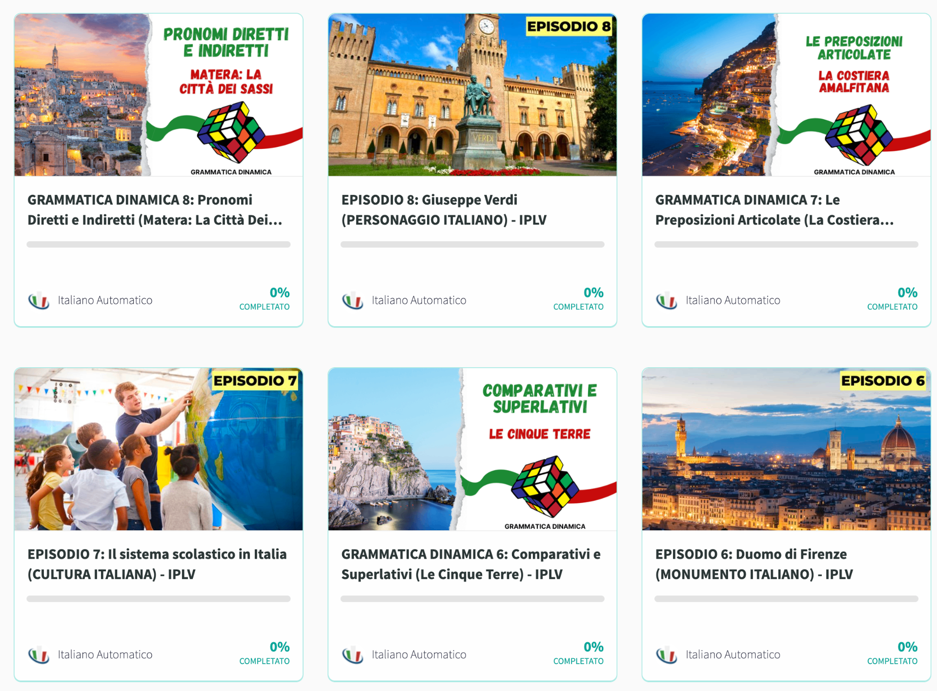 Anteprima della piattaforma Italiano Per La Vita 3