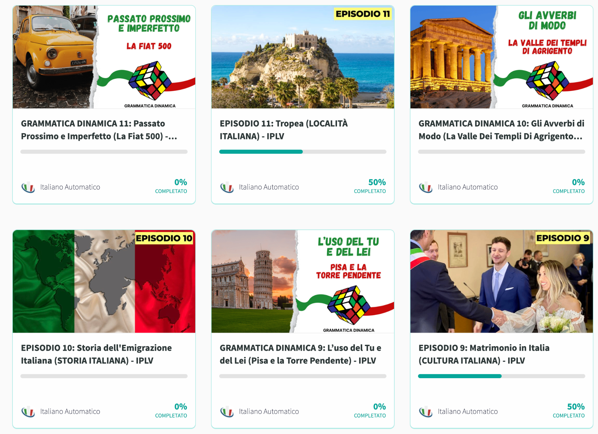Anteprima della piattaforma Italiano Per La Vita 4