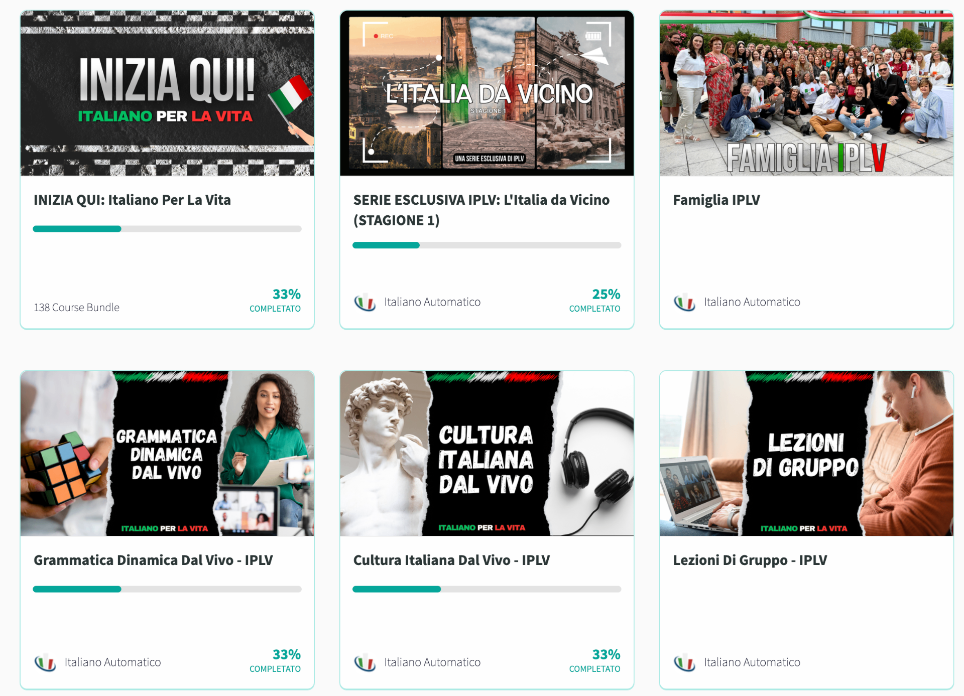 Anteprima della piattaforma Italiano Per La Vita 5