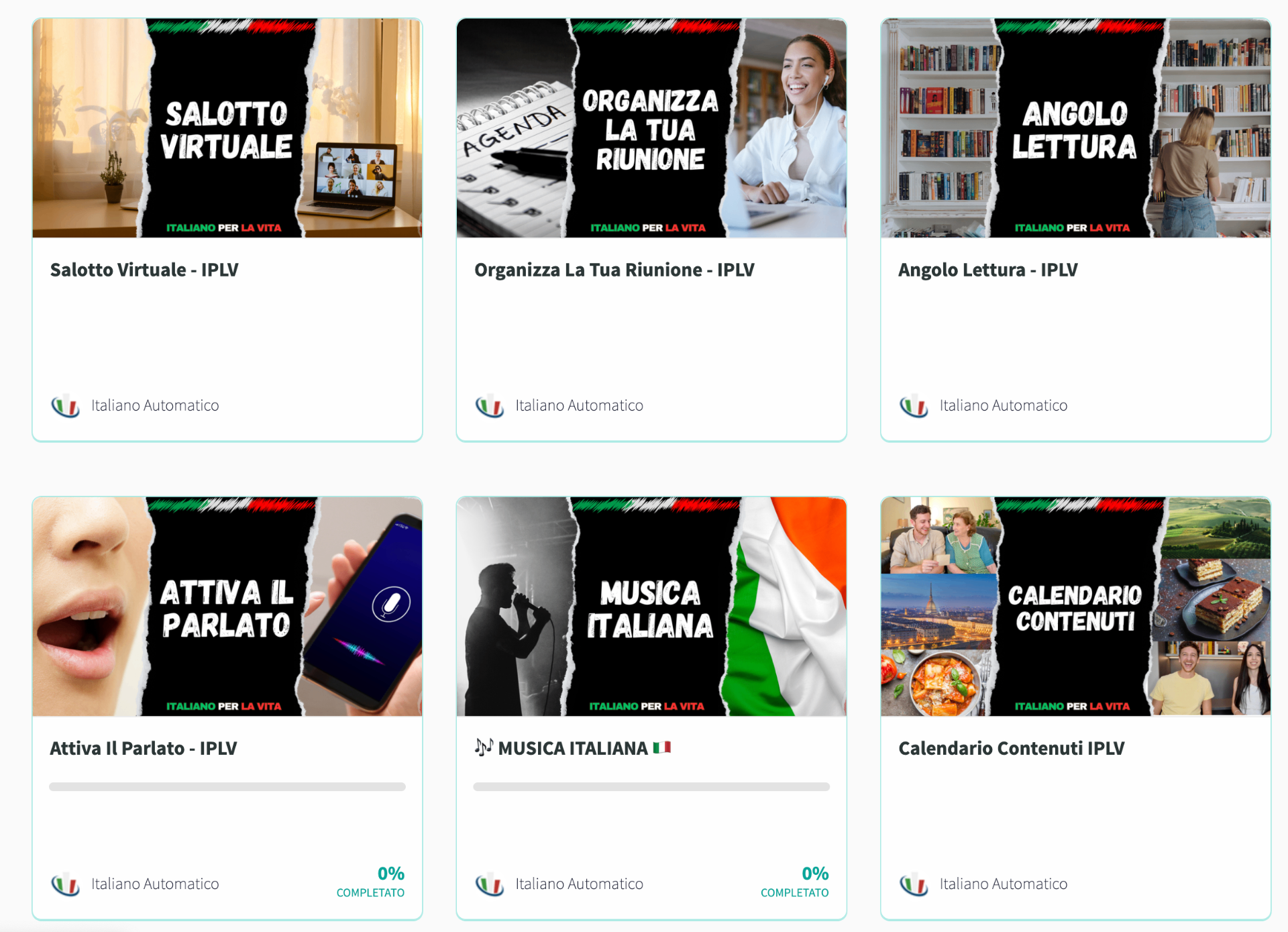 Anteprima della piattaforma Italiano Per La Vita 6