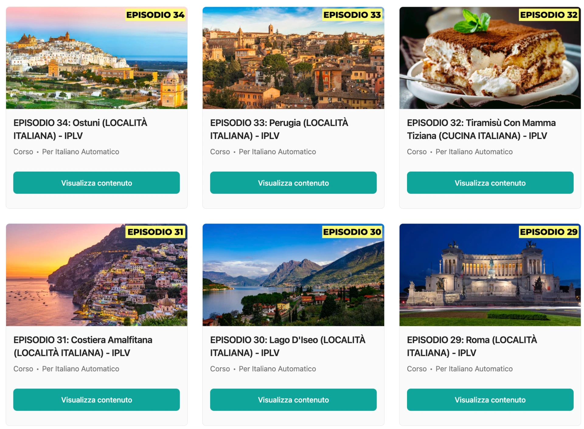 Anteprima della piattaforma Italiano Per La Vita 8