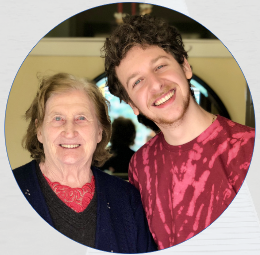 Alberto Arrighini con nonna Elide